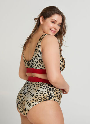 Bikini top, Young Leopard Print, Model image number 1