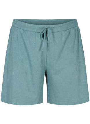 Shorts in ribbed fabric with pockets, Goblin Blue, Packshot image number 0