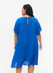 Viscose dress with short sleeves, Victoria blue, Model image number 1