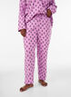 Cotton pyjama trousers with high waist, Rose, Model image number 2