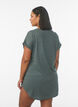 Short sleeve nightgown with text print, Green, Model image number 2