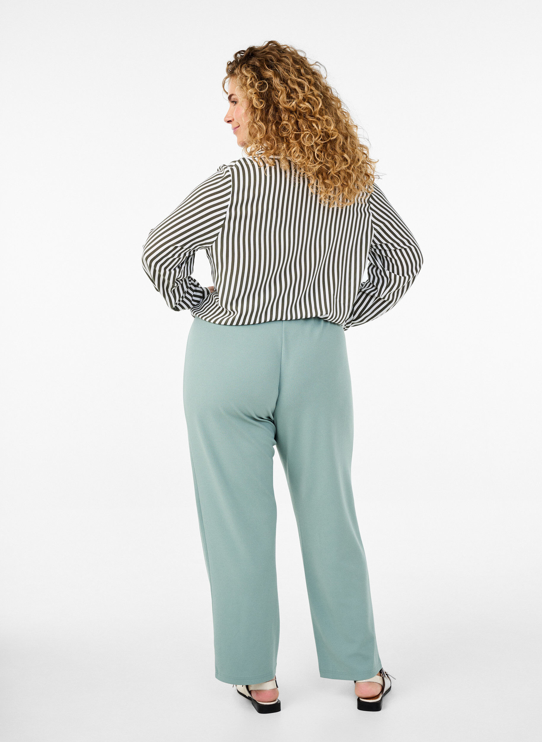 Zizzifashion FLASH - Straight fit trousers, Green, Model image number 1