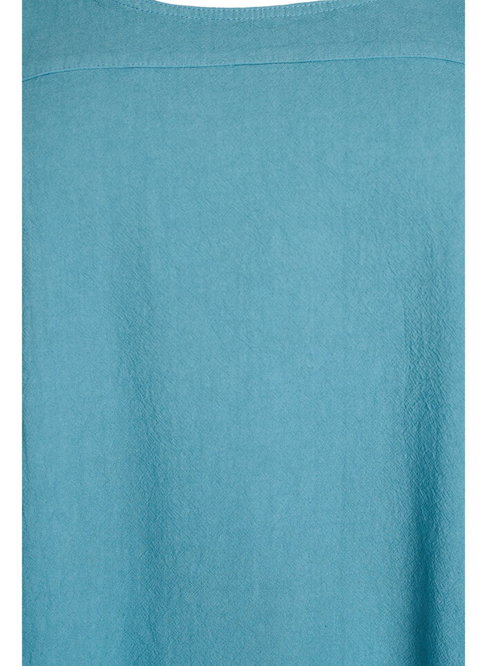 Short-sleeved cotton dress, Light Blue, Packshot image number 2