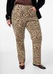 Regular fit jeans with zebra print, Brown, Model image number 2