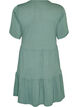 Jersey dress with lace details and a layered skirt, Green, Packshot image number 1
