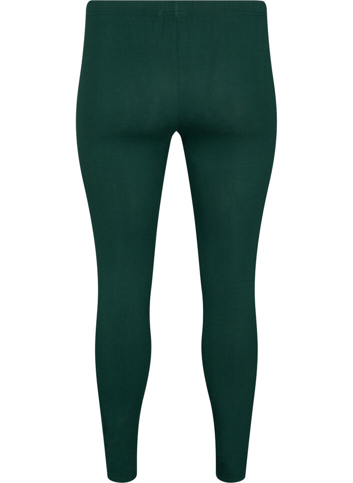 Basic leggings with extra length, Green, Packshot image number 1