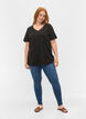 2-pack basic cotton t-shirt, Black/Black, Model image number 2