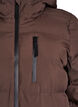 Puffer coat with hood and pockets, Brown, Packshot image number 2