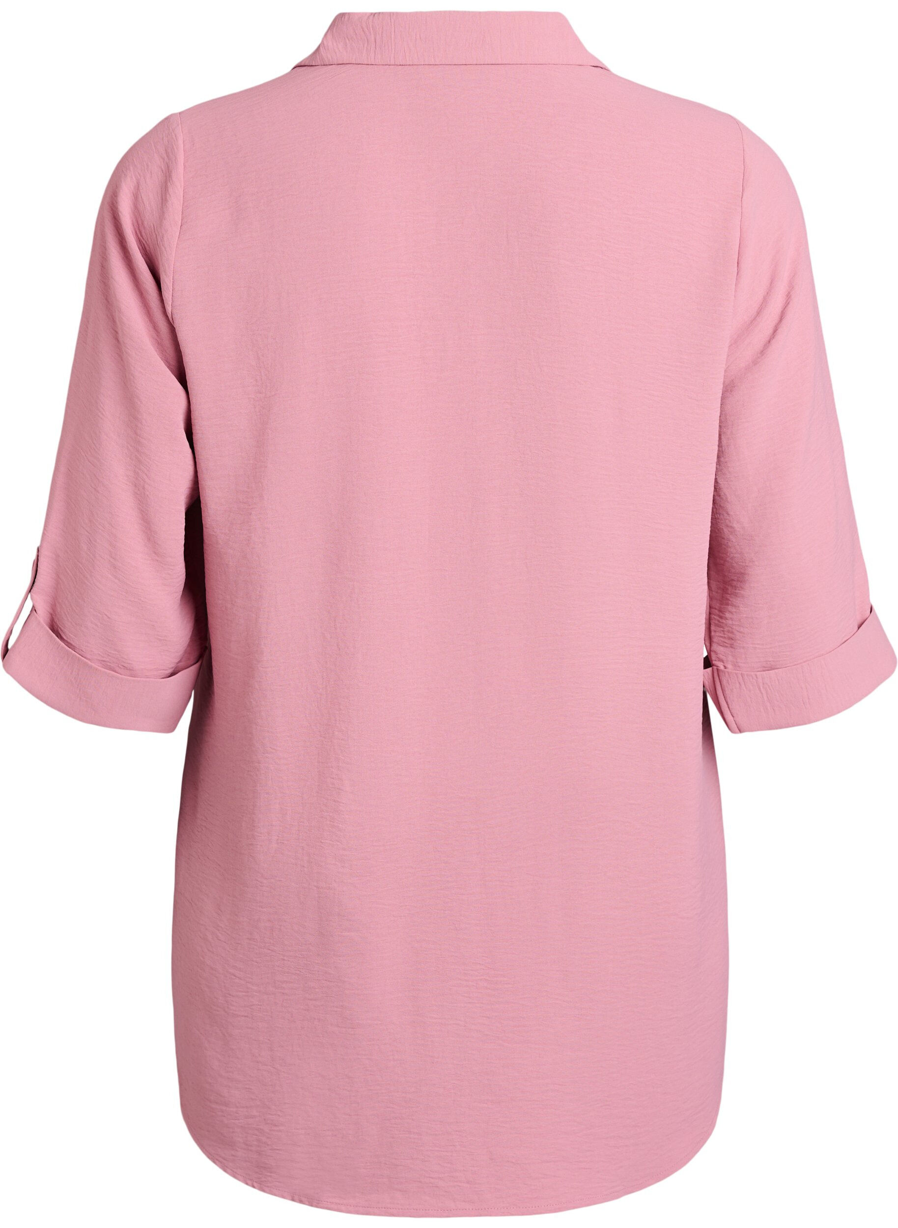 Zizzifashion FLASH - Shirt with chest pockets and 3/4 sleeves, Rose, Packshot image number 1
