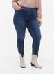 Super slim Amy jeans with high waist, Blue denim, Model image number 2