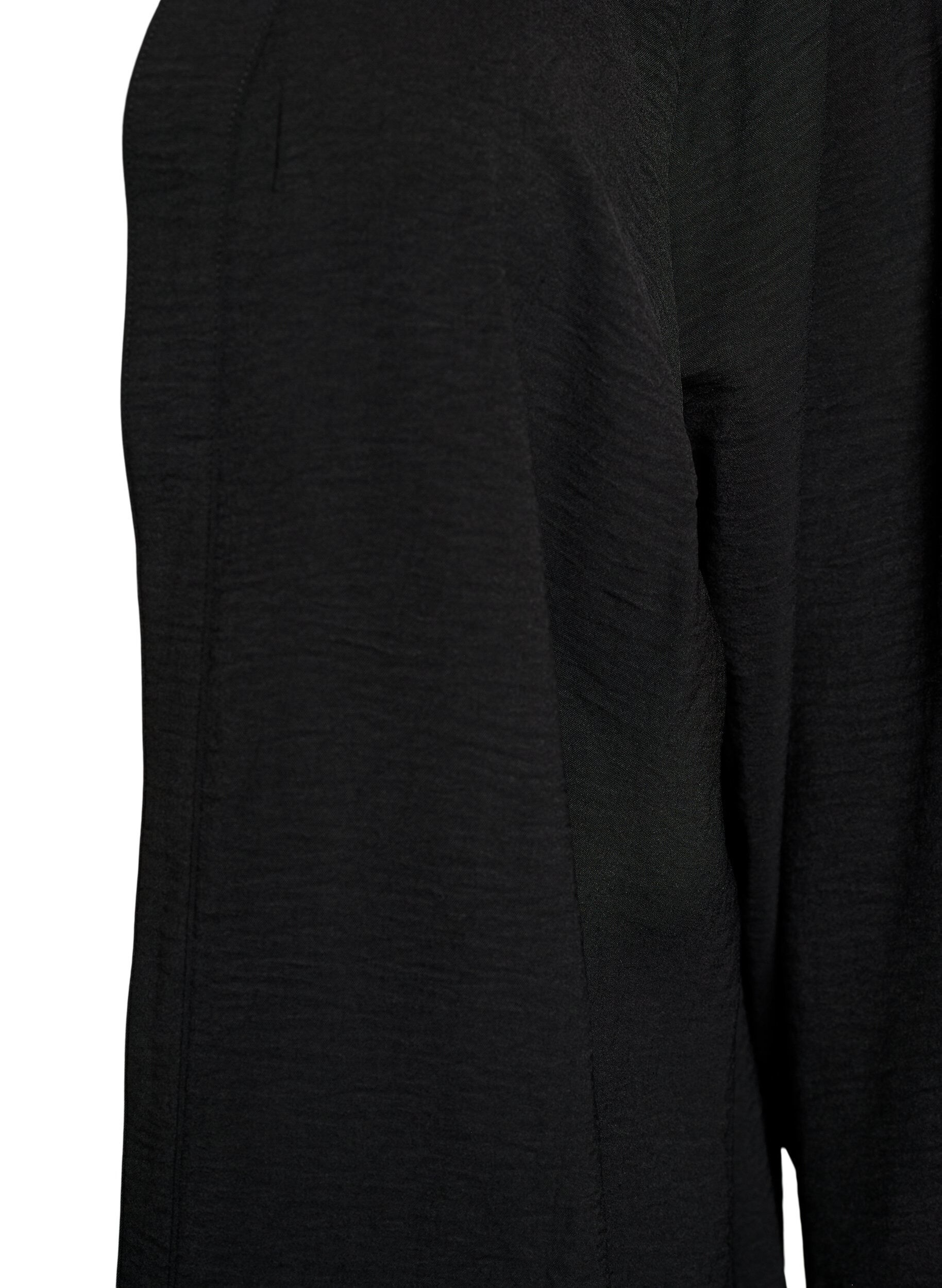 Zizzifashion Kimono with 7/8 sleeves, Black, Packshot image number 2