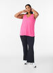 Workout top with v-neck, Pink, Model image number 1