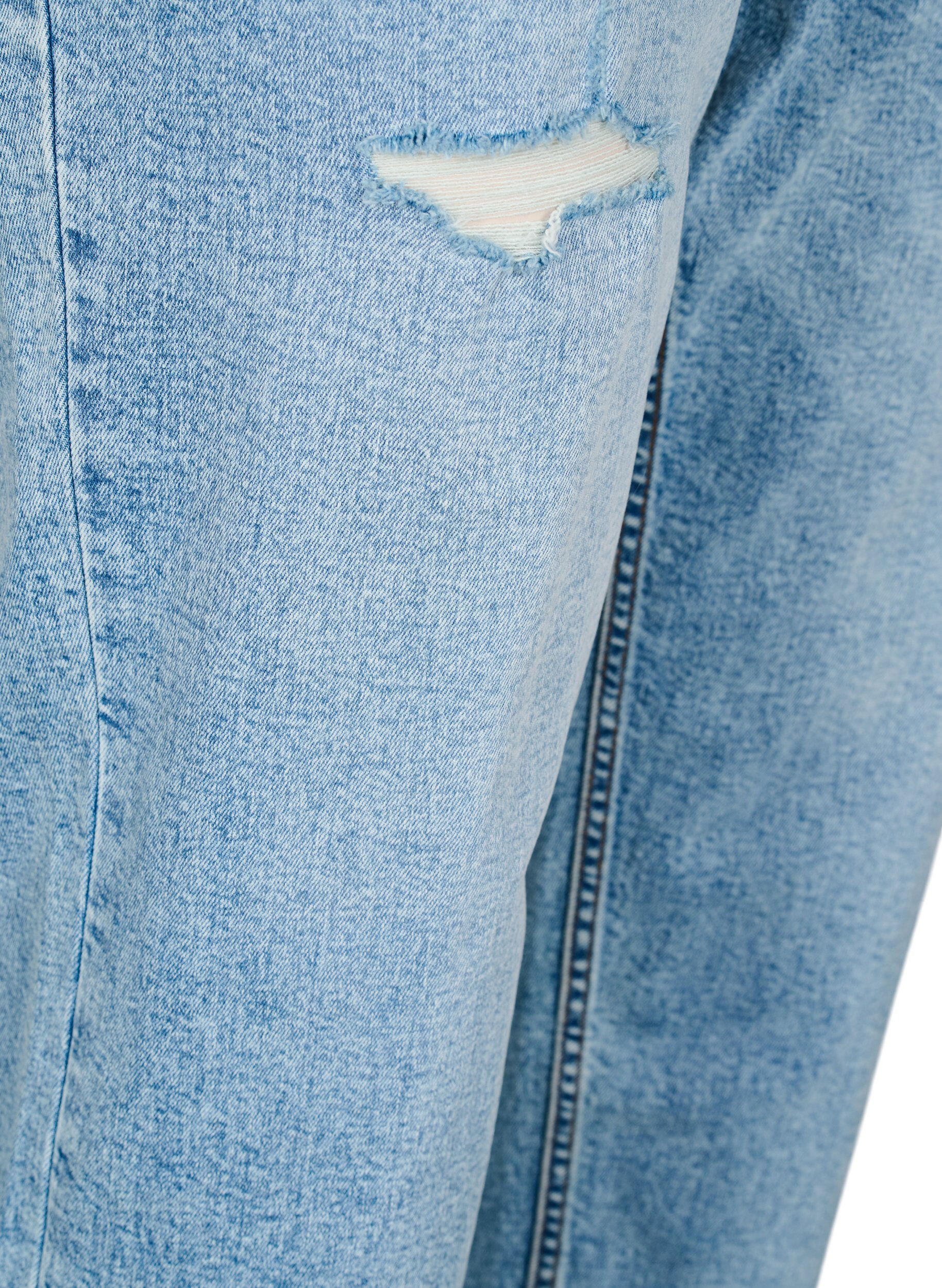 ZizzifashionCropped Vera jeans with distress detail, Light Blue, Packshot image number 3