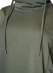 Sweatshirt with high collar and pockets, Green, Packshot image number 2