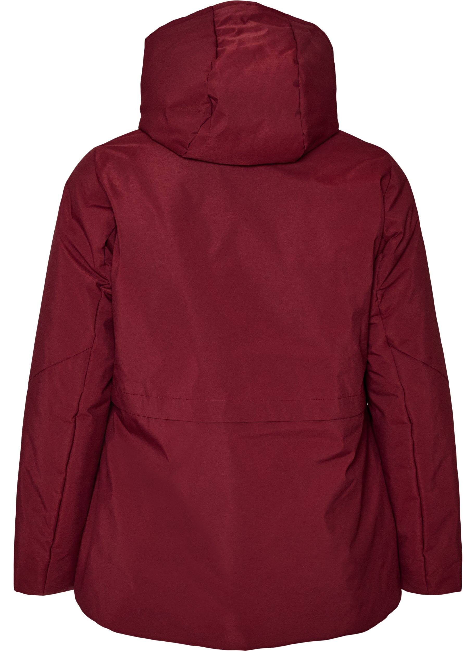 ZizzifashionWinter jacket with hood and adjustable waist, Red, Packshot image number 1