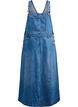 Midi denim overall dress, Blue, Packshot image number 0