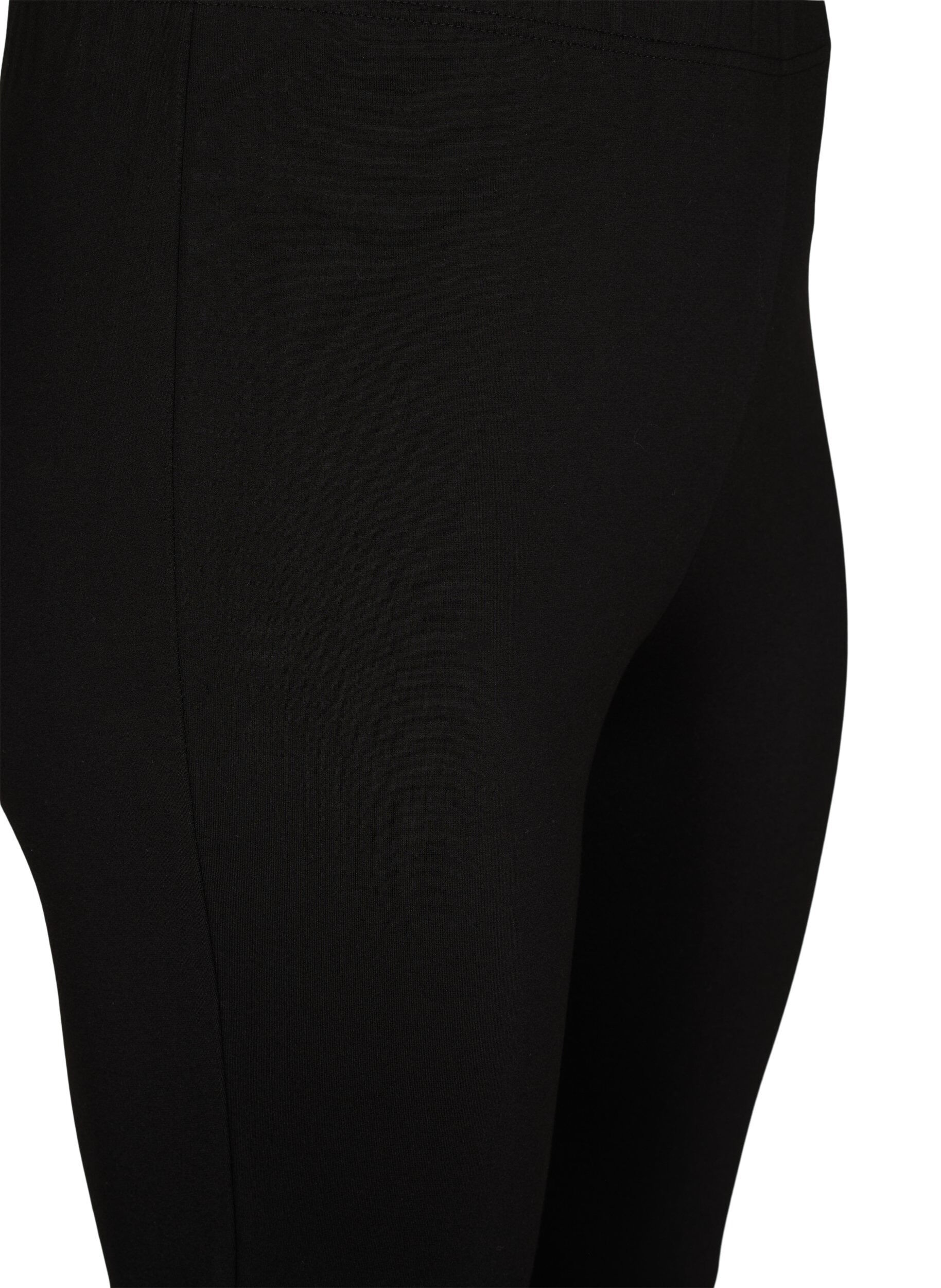 Zizzifashion Viscose leggings with button details, Black, Packshot image number 2