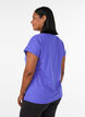 Solid-coloured training T-shirt, Blue, Model image number 2