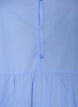 Cotton tunic with a V-neck and crochet trim, Blue, Packshot image number 2
