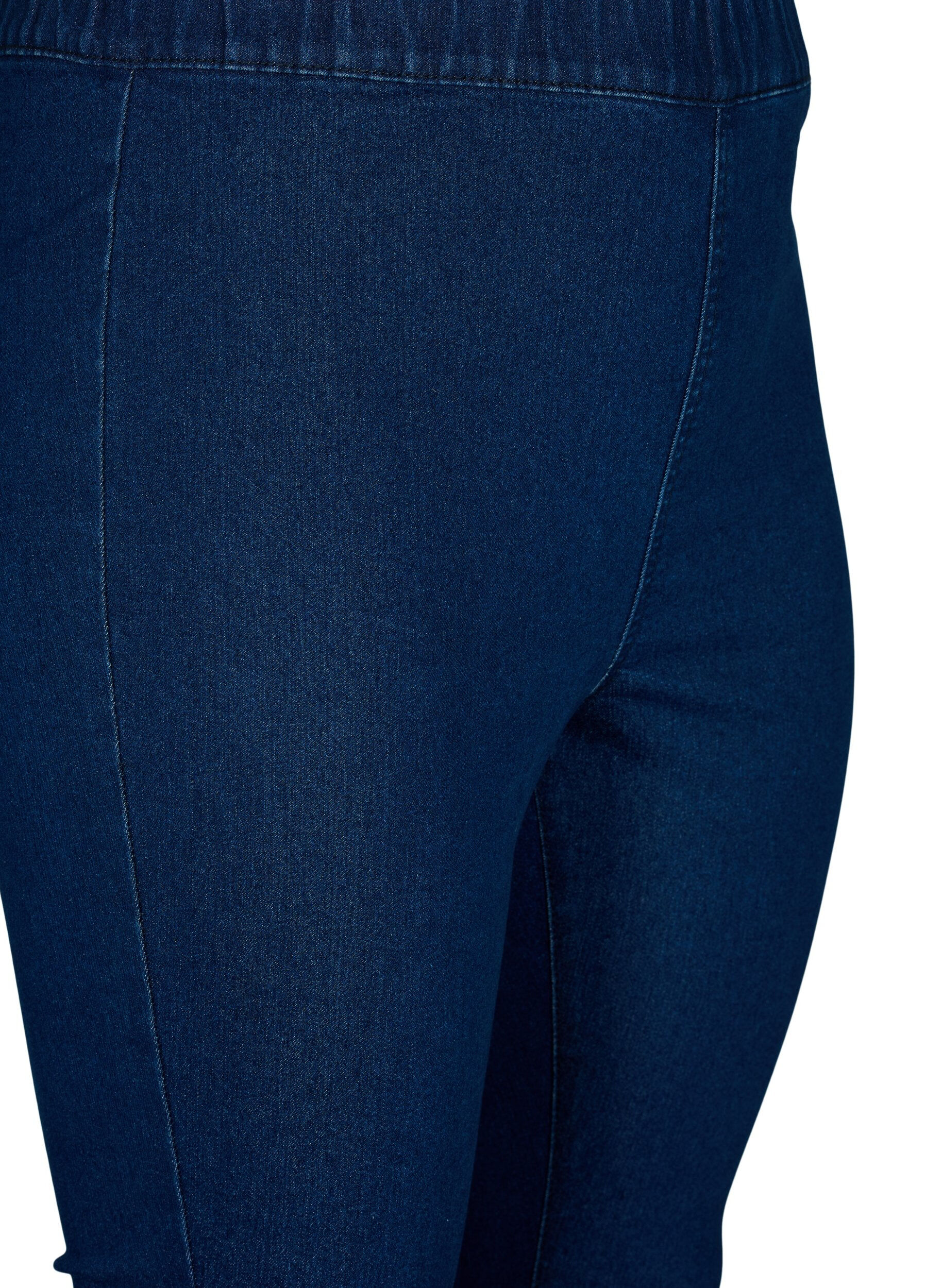 Zizzifashion FLASH - Close-fitting jeggings with high waist, Blue denim, Packshot image number 2