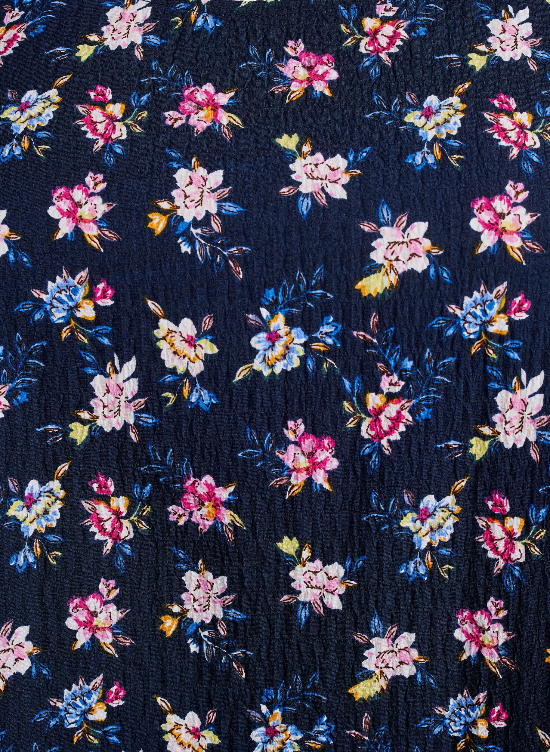 Zizzifashion FLASH - Short-sleeved blouse with texture, Blue, Packshot image number 2