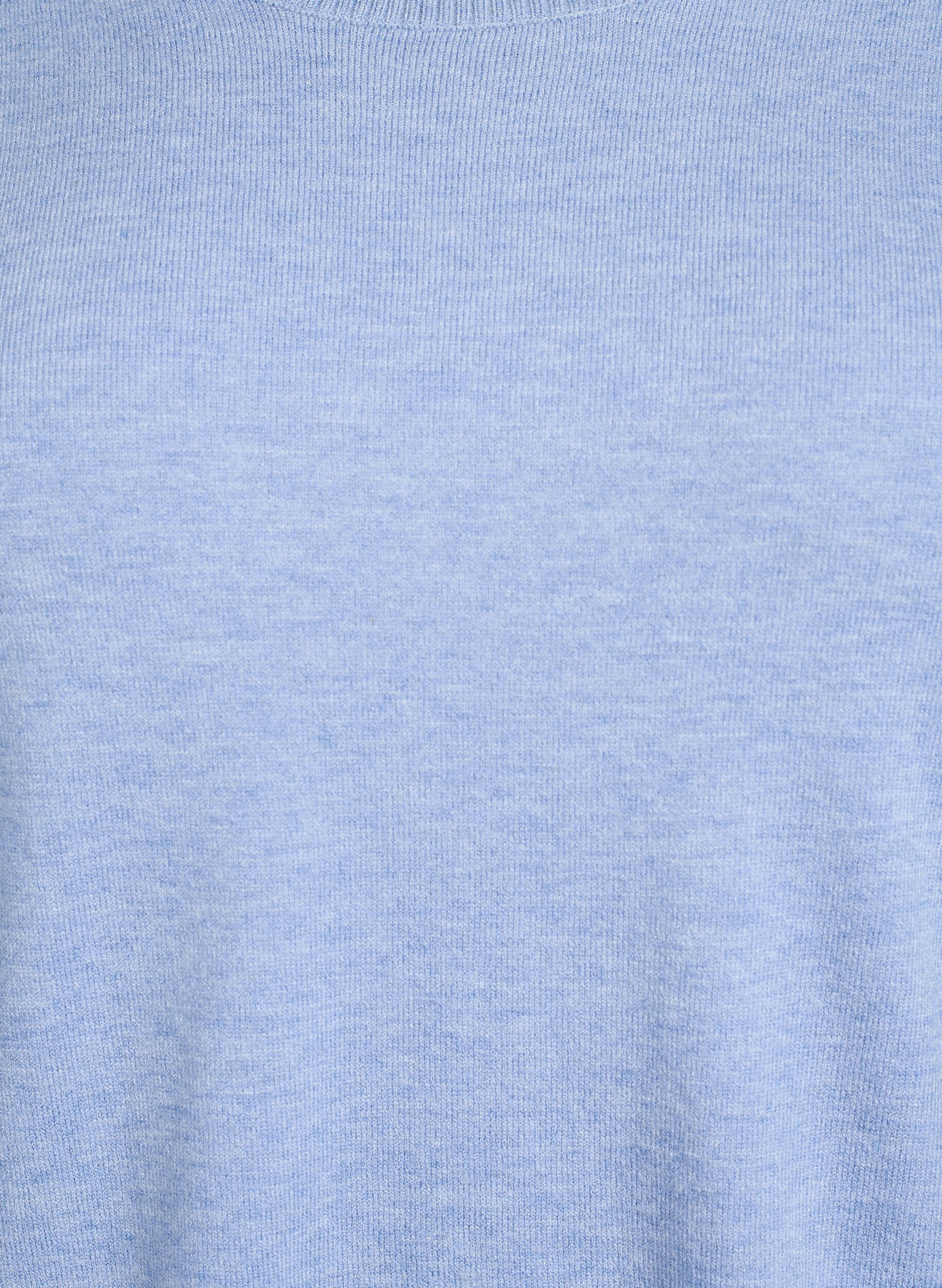 ZizzifashionKnitted blouse with a round neck, Blue, Packshot image number 2