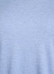 Knitted blouse with a round neck, Blue, Packshot image number 2