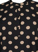 FLASH - Floral tunic with short sleeves, Black Brown Dot, Packshot image number 2