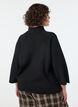 Knitted blouse in a viscose blend with a turtleneck, Black, Model image number 2