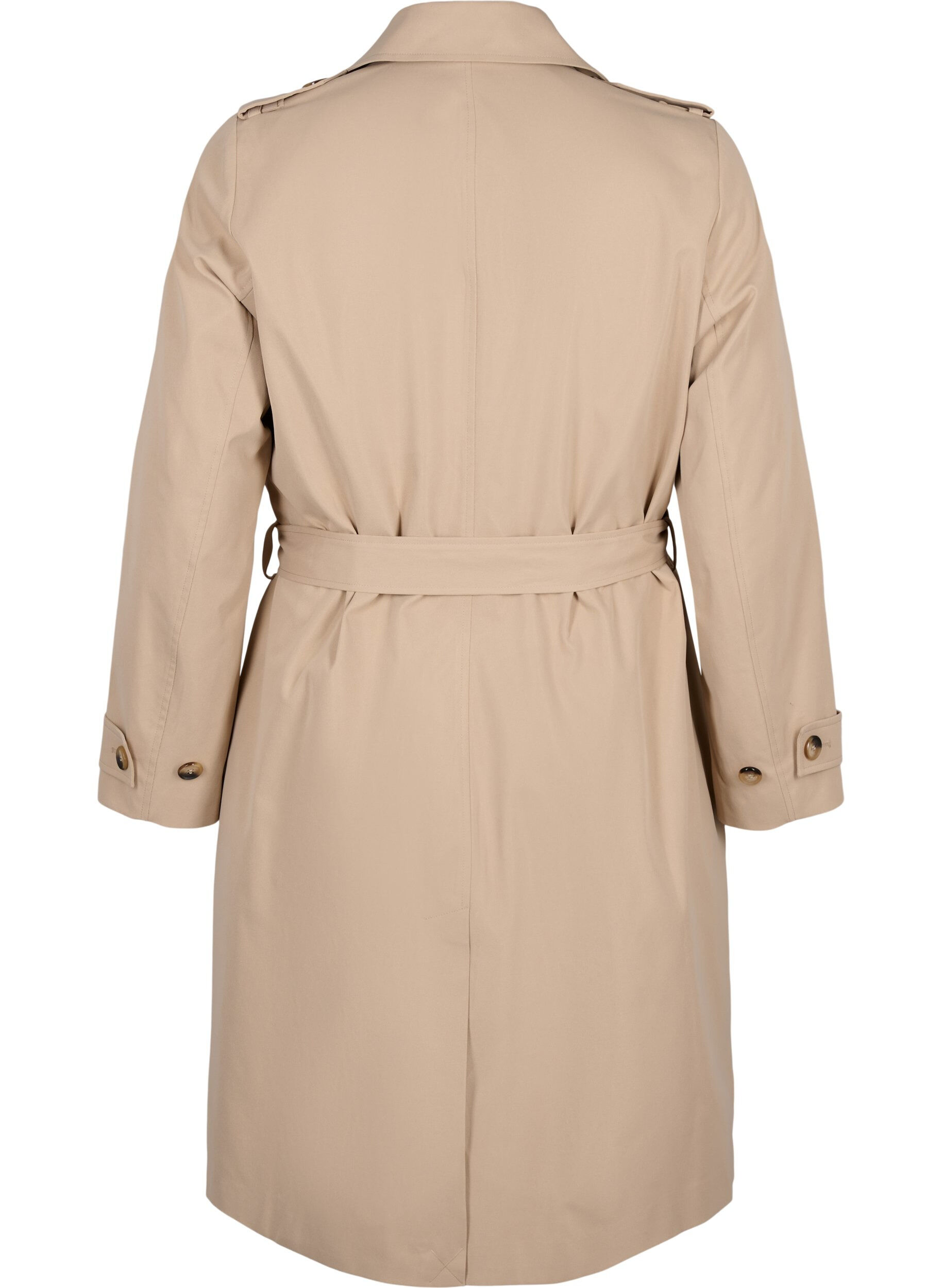Zizzifashion Trench coat with pockets and belt, Nomad, Packshot image number 1