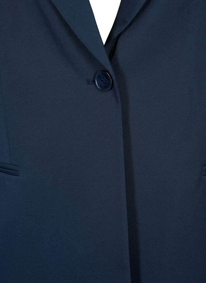 FLASH - Simple blazer with button, Blue, Packshot image number 2