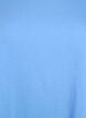 Short sleeved cotton blend t-shirt, Blue, Packshot image number 2