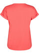Short sleeve cotton blend T-shirt, Red, Packshot image number 1