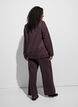 Sweatshirt with high collar and zipper, Brown, Model image number 2