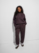 High-waisted sweatpants with drawstring, Brown, Model image number 1