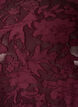 Sheer blouse with floral texture and long sleeves, Red, Packshot image number 2