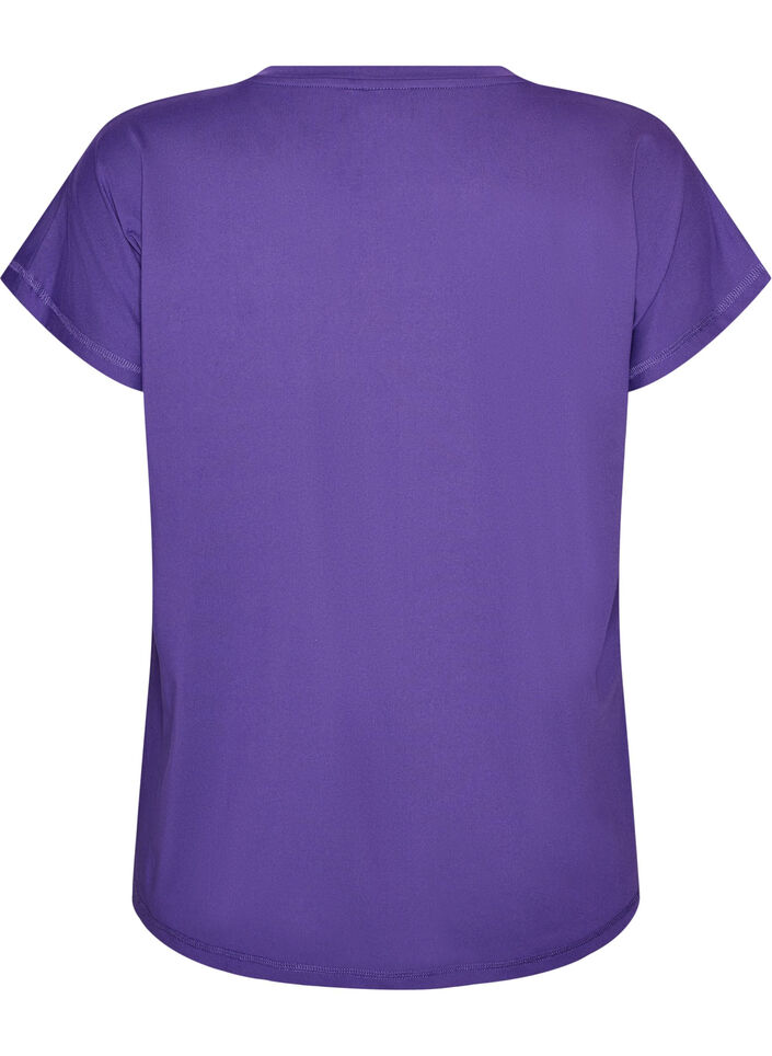 Solid-coloured training T-shirt, Purple, Packshot image number 1