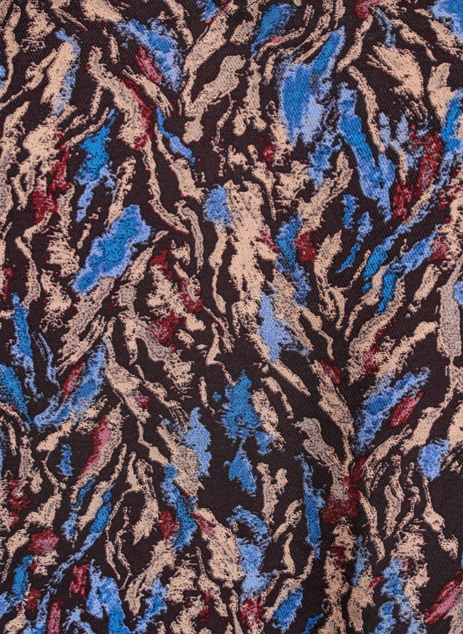 Zizzifashion Blouse with V-neck and 3/4-sleeves, Blue, Packshot image number 2