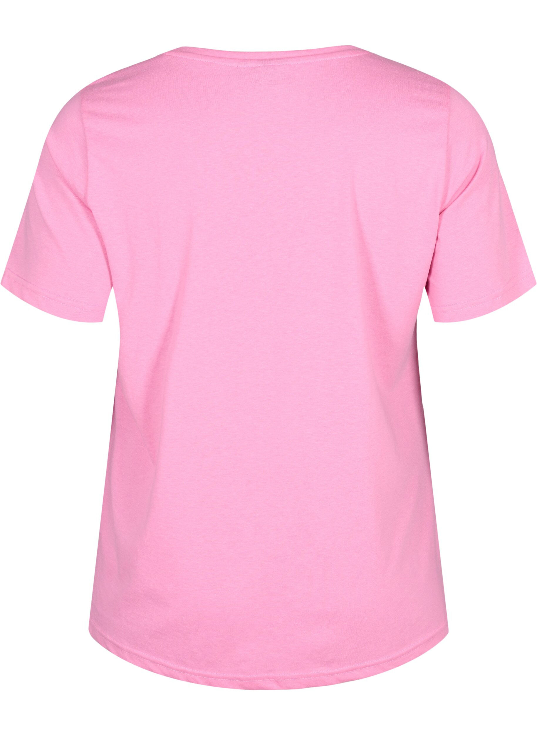 Zizzifashion FLASH - T-shirt with motif, Begonia Pink Always, Packshot image number 1
