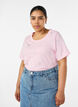 Organic cotton t-shirt with hearts, Rose, Model image number 0