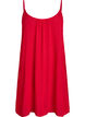 Solid colour strap dress in viscose, Red, Packshot image number 0