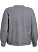 Rib knit cardigan with buttons, Grey, Packshot image number 1