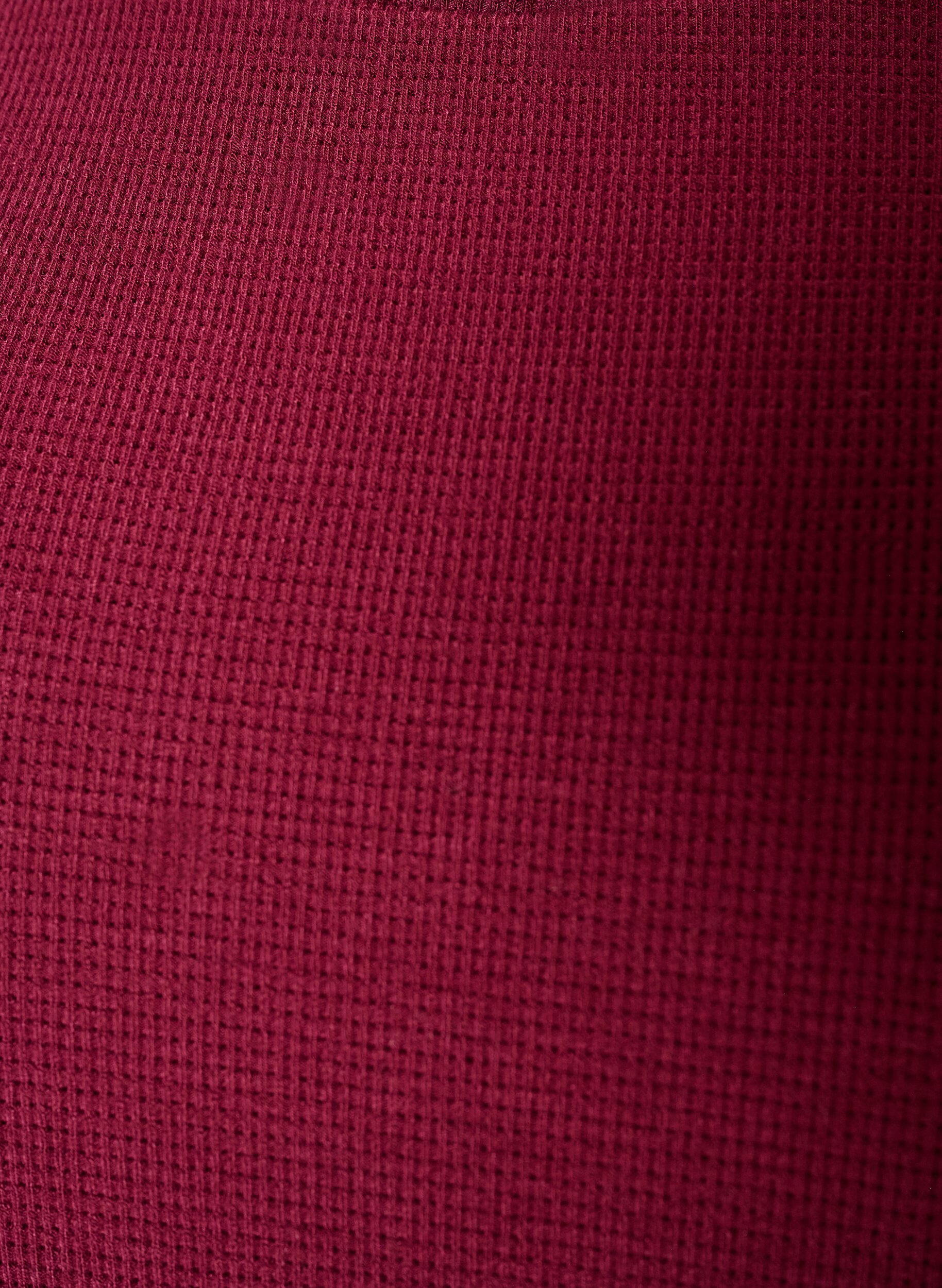 ZizzifashionTextured blouse with elbow-length sleeves, Red, Packshot image number 2
