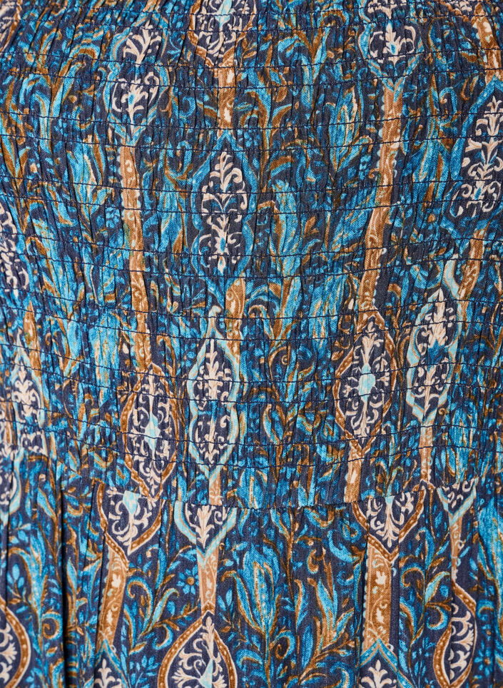 Summer dress in viscose with paisley print, Blue, Packshot image number 2