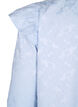 Jacquard dress with long sleeves and ruffle detail, Light Blue, Packshot image number 3