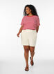 Striped T-shirt with ribbed texture, Red, Model image number 1