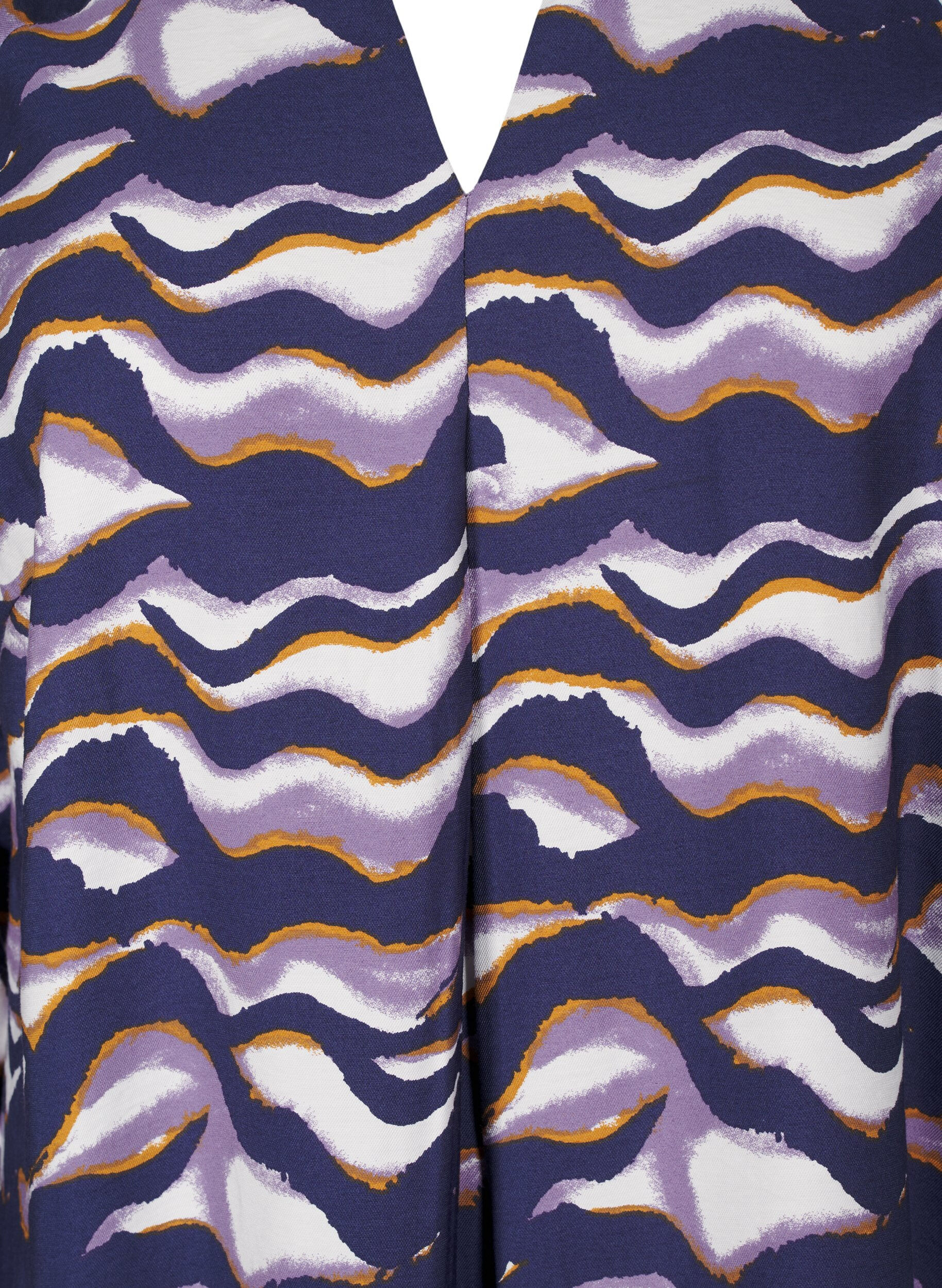 Zizzifashion Knee-length dress with print and A-shape, Naval Academy AOP, Packshot image number 2