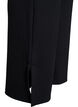 Flare jersey trousers with slits and high waist, Black, Packshot image number 3