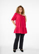 Tunic in viscose with ties, Bright Rose, Model image number 2