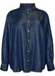 Denim shirt in lyocell with press studs, Blue, Packshot image number 0